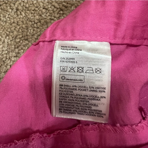 H&M Flared Pants Pink with Trouser Style Pockets Size 14 - Picture 6 of 10